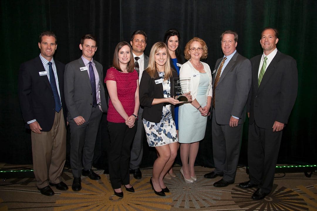 Members from CS&L CPAs receiving 2014 Small Business of the Year Award