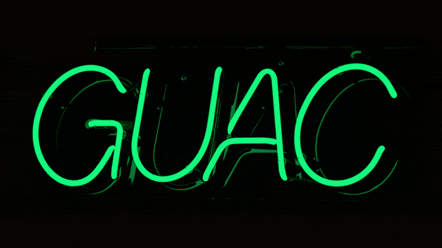 Burrito Brothers GUAC Neon Sign