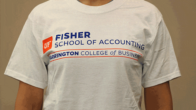 Variety of Warrington College of Business t-shirts