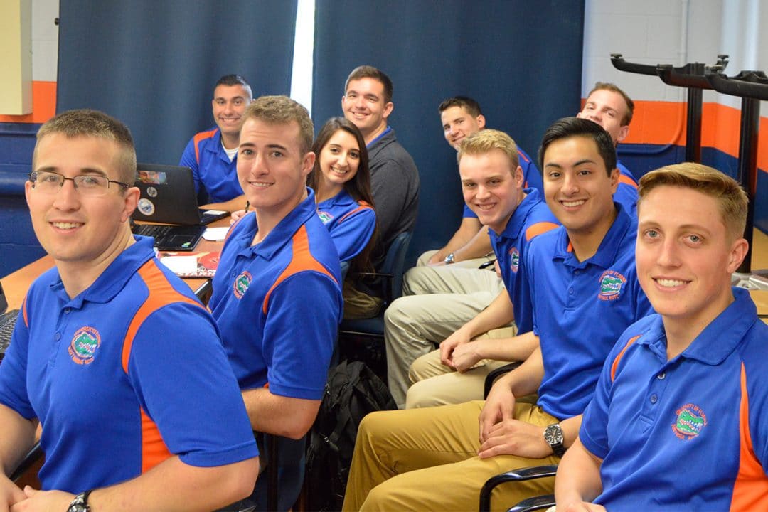 UF ROTC students pose for a photo at the UF ROTC Ethics Case Competition