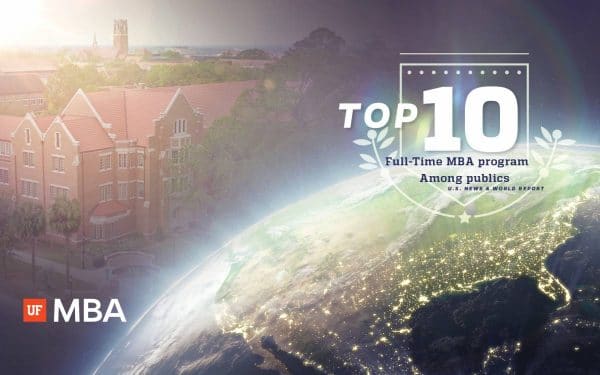 Top 10 Full-Time MBA program among publics by US News and World Report