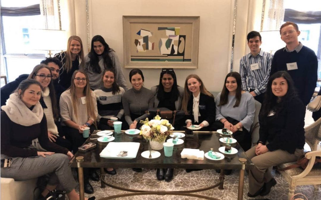Students on the Miller Center NYC Retail Tour visit Tiffany & Co.