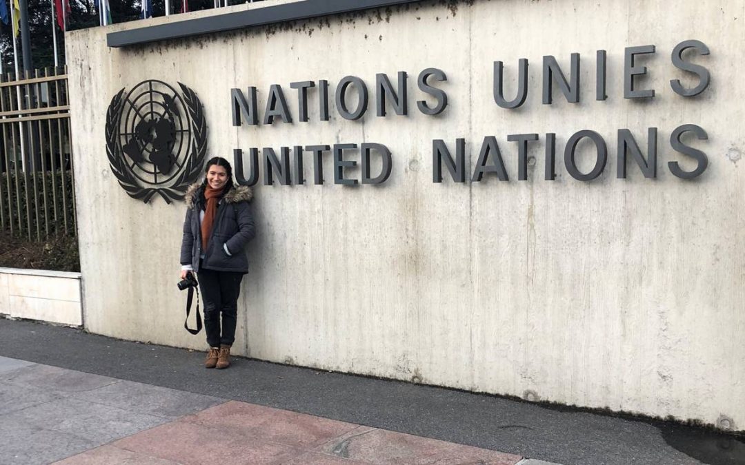 Allie Carrasquilla at the United Nations in Europe