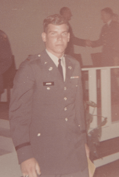 Art Jacobs in his service uniform graduating from flight school in 1967