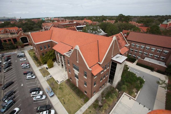 Birds-eye view of Hough Hall