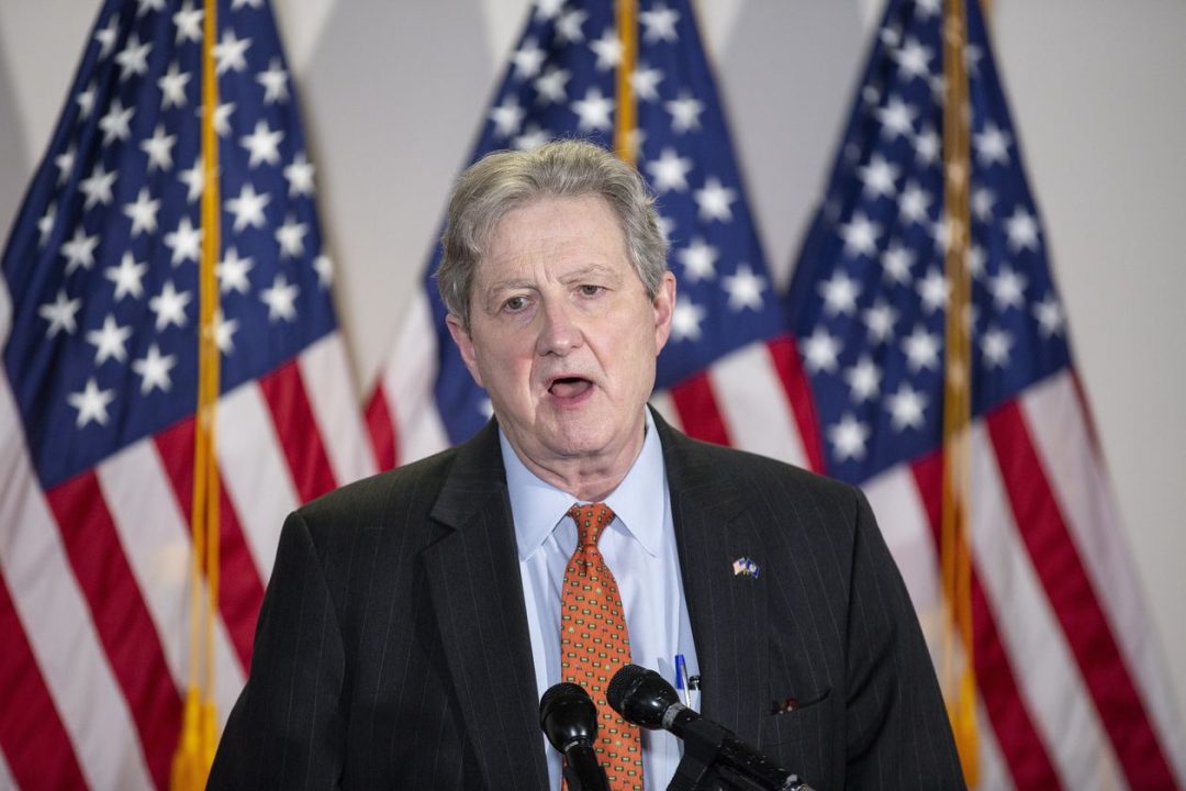 Sen. John Kennedy (R., La.), who co-wrote the legislation, said the goal ‘is for China to play by the rules’ and that the rule change would aid U.S. investors. PHOTO: STEFANI REYNOLDS/BLOOMBERG NEWS