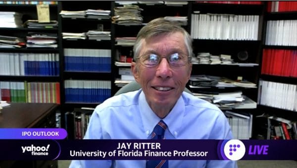 Jay Ritter on Yahoo Finance