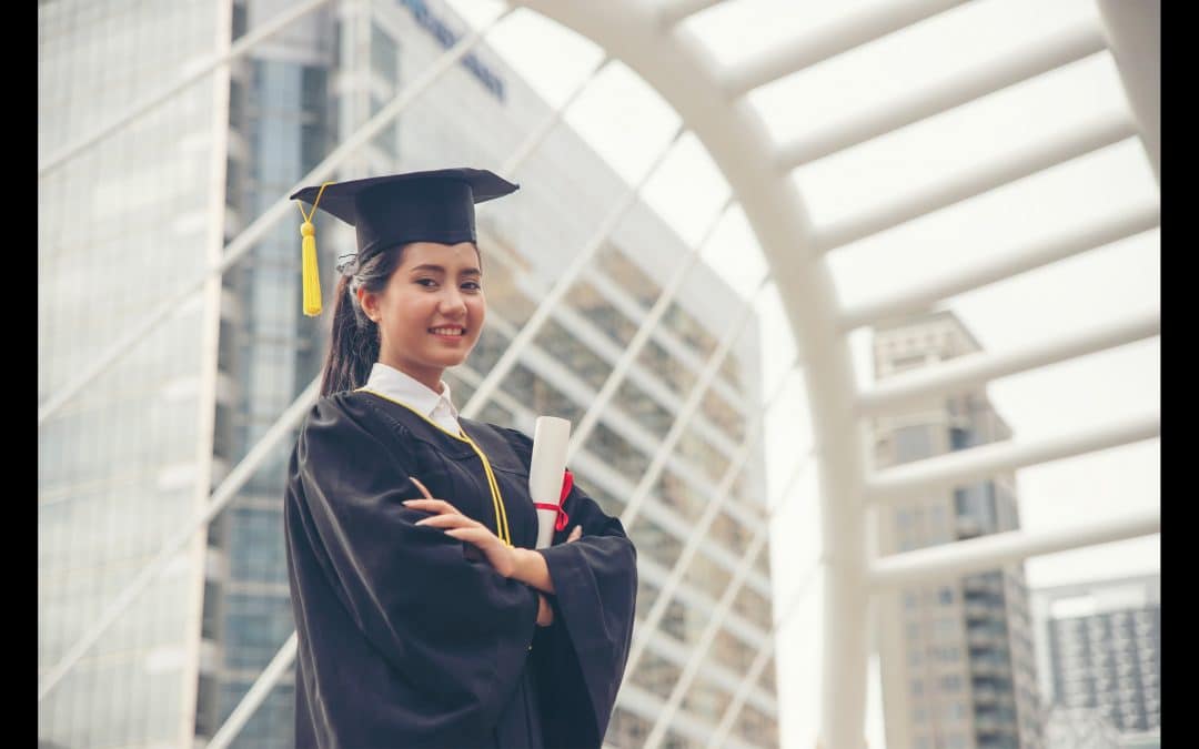 Young graduate considering a master's degree