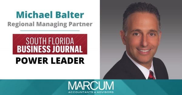 Michael Balter Regional Managing Partner South Florida Business Journal Power Lader
