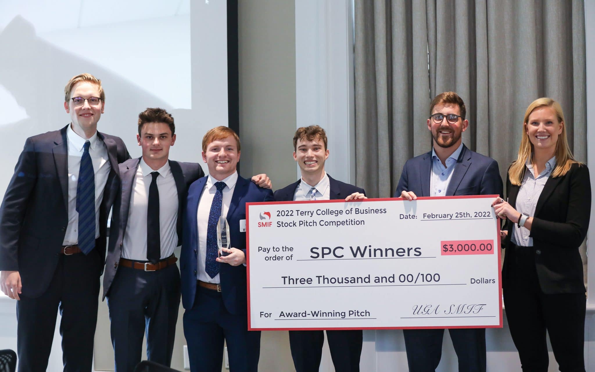 MSF students win UGA stock pitch competition Warrington