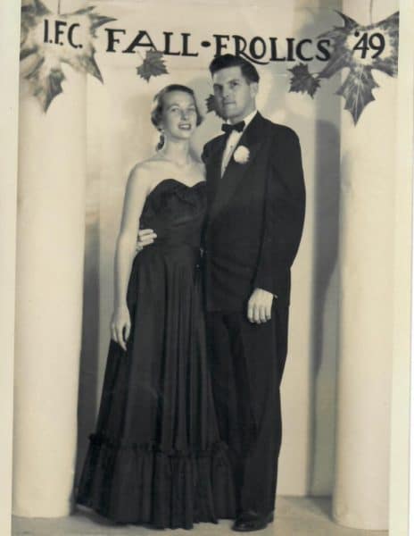 Dorothy Crumley and Ev Young at a University of Florida formal event