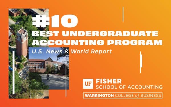 #10 Best Undergraduate Accounting Program US News & World Report Fisher School of Accounting