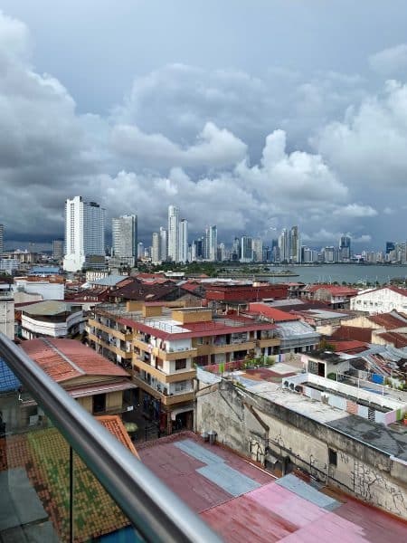 Landscape view of Panama City.