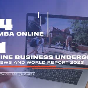 #4 UF MBA Online and #1 Online Business Undergrad US News and World Report 2023. University of Florida Warrington College of Business.