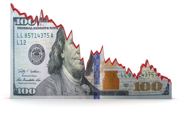 Finance crisis business investment chart graph money