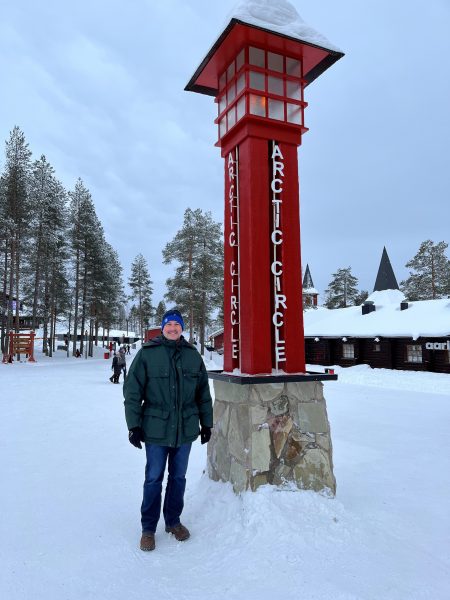 Sean Limon at the Arctic Circle.