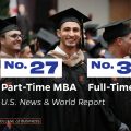 University of Florida MBA ranked No. 27 in Part-Time MBA and No. 36 in Full-Time MBA by US News and World Report.