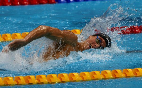 Alfonso Mestre swimming
