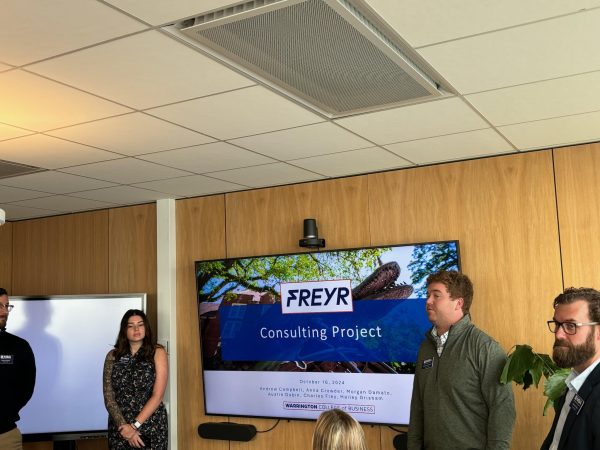 MBA students prepare their presentation for Freyr Battery.