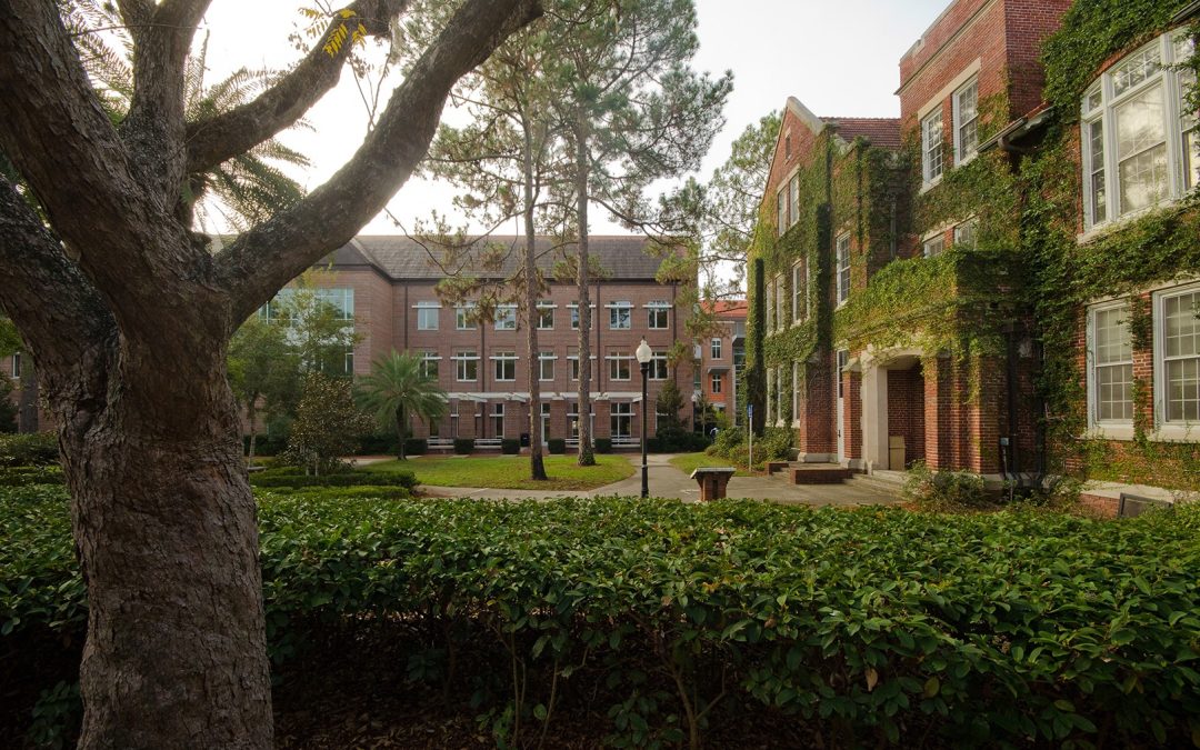 Bryan Hall and Gerson Hall on the UF campus