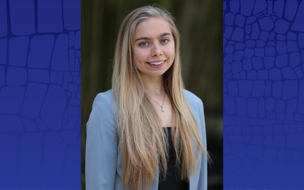 Tatiana Maher earns UF’s Business Ethics Student of the Year award.