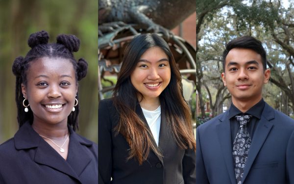 The PCAOB Scholarship winner students headshots (Jasmine, Emily and Monorath)
