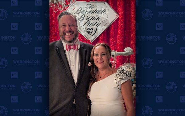 Jesse Eisner and his wife Mary Eisner attend a gala party.